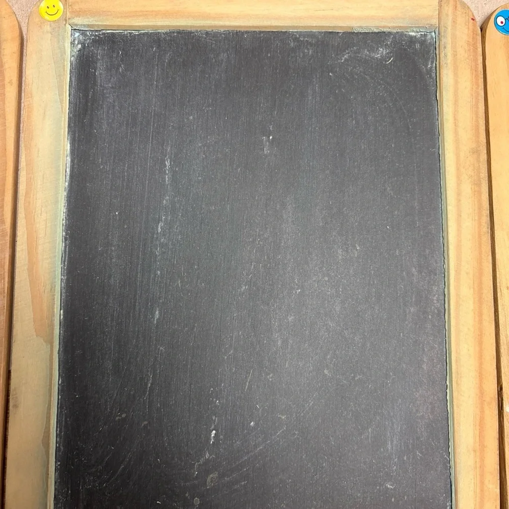 Slate Chalkboard Menu Board double sided 9.6 x 7.6” Portugal schoolhouse VTG